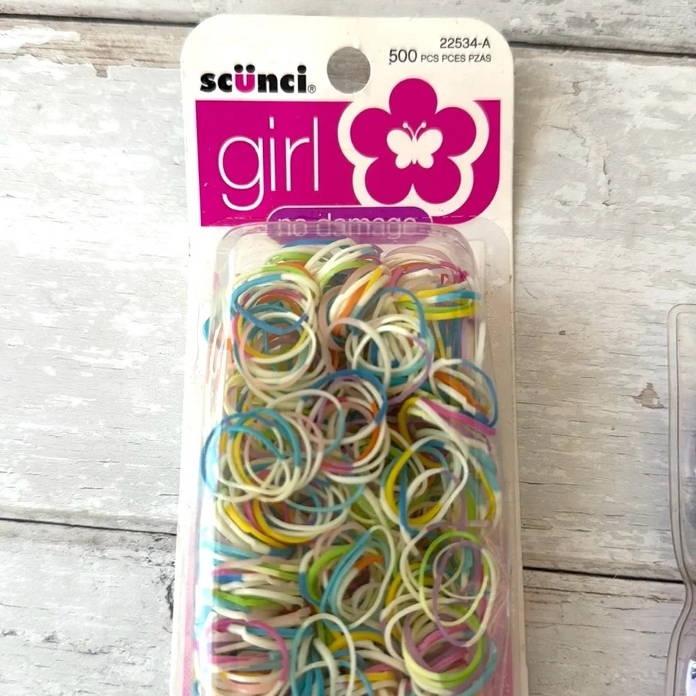 Girls Non Tangle Hair Gum Hair Ties Set of 5 Packs All NEW